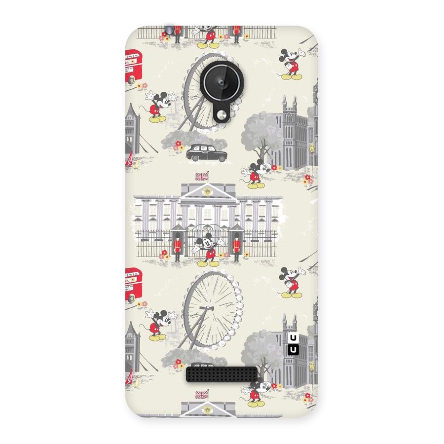 City Tour Pattern Back Case for Micromax Canvas Spark Q380