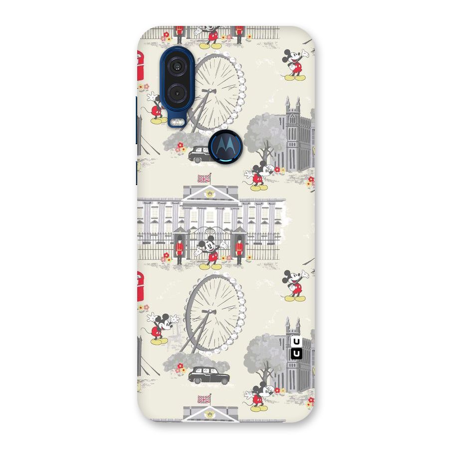 City Tour Pattern Back Case for Motorola One Vision