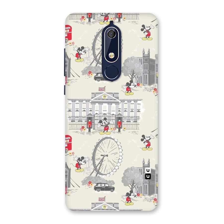 City Tour Pattern Back Case for Nokia 5.1
