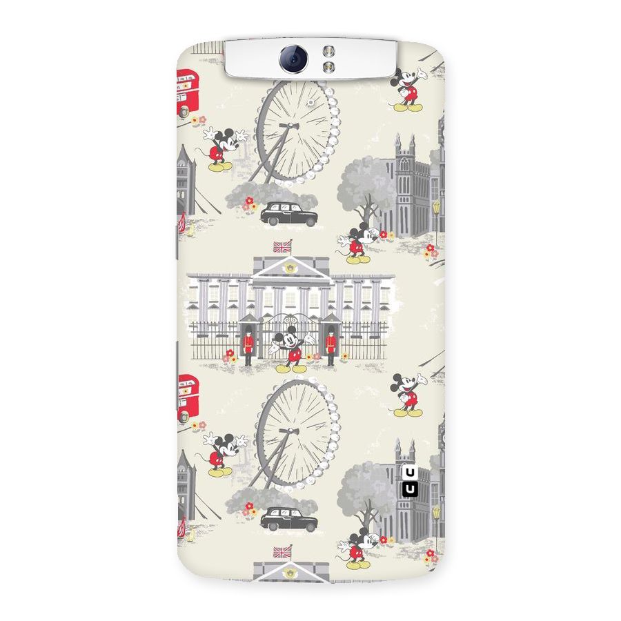 City Tour Pattern Back Case for Oppo N1
