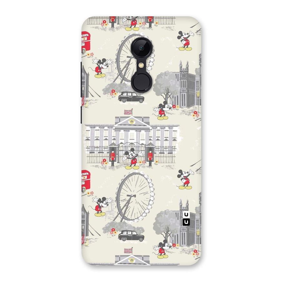 City Tour Pattern Back Case for Redmi 5