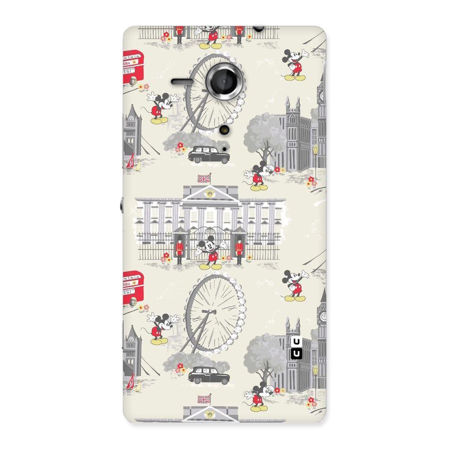 City Tour Pattern Back Case for Sony Xperia SP
