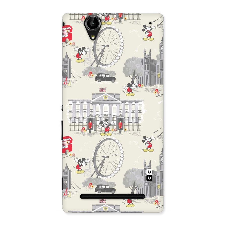 City Tour Pattern Back Case for Sony Xperia T2