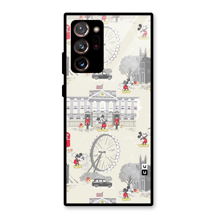 City Tour Pattern Glass Back Case for Galaxy Note 20 Ultra