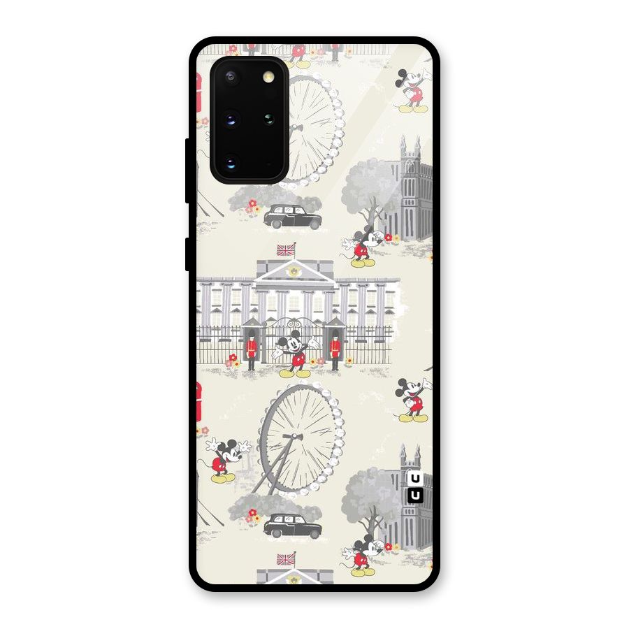 City Tour Pattern Glass Back Case for Galaxy S20 Plus