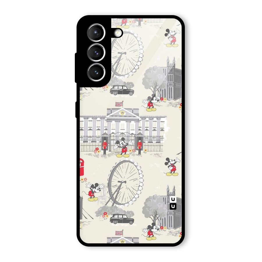 City Tour Pattern Glass Back Case for Galaxy S21 5G
