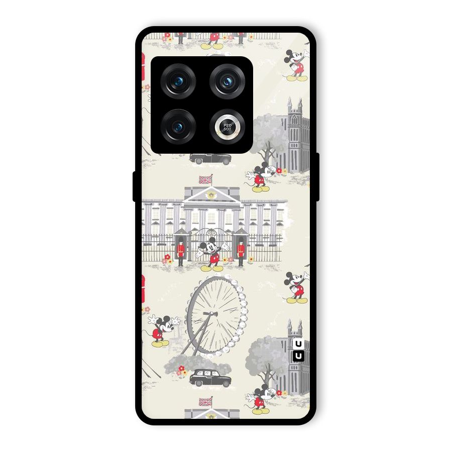 City Tour Pattern Glass Back Case for OnePlus 10 Pro 5G