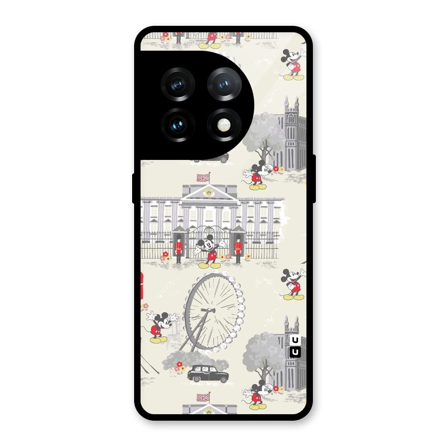 City Tour Pattern Glass Back Case for OnePlus 11