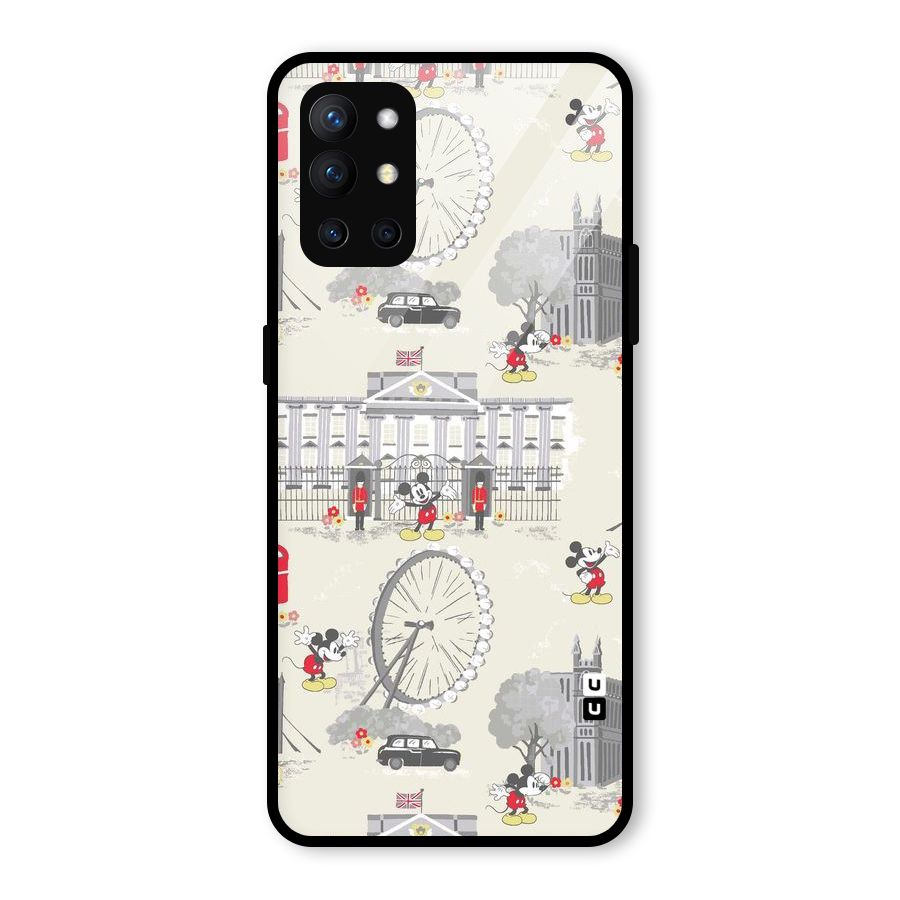 City Tour Pattern Glass Back Case for OnePlus 9R