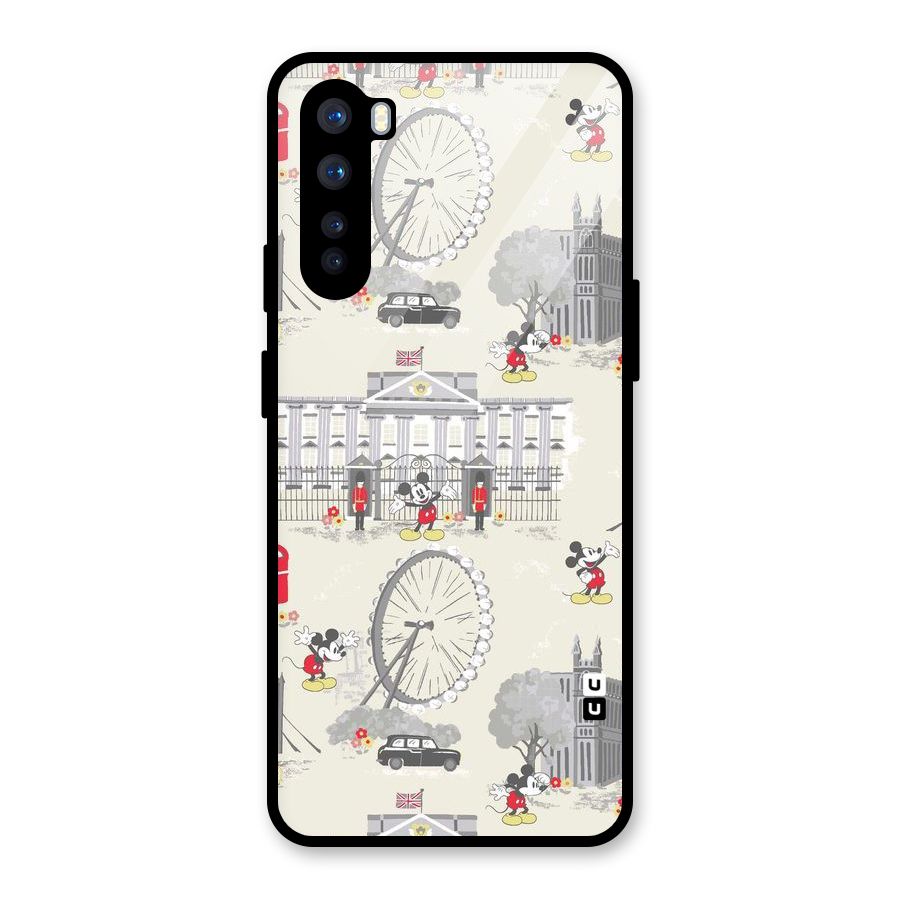 City Tour Pattern Glass Back Case for OnePlus Nord