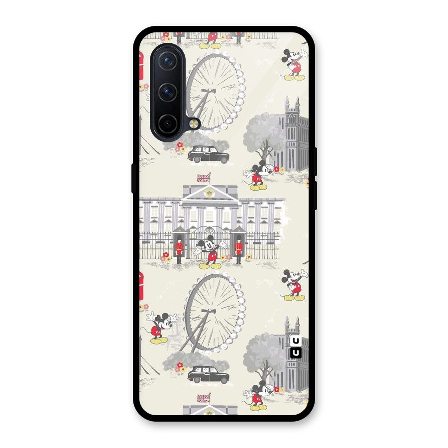 City Tour Pattern Glass Back Case for OnePlus Nord CE 5G