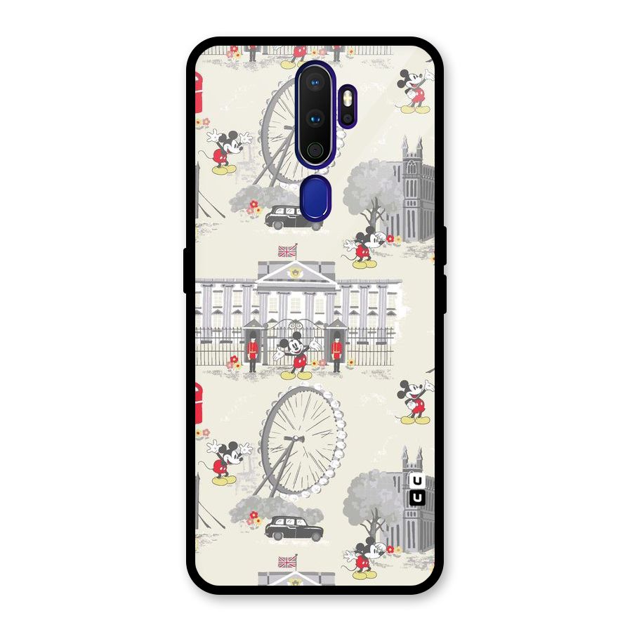 City Tour Pattern Glass Back Case for Oppo A9 (2020)
