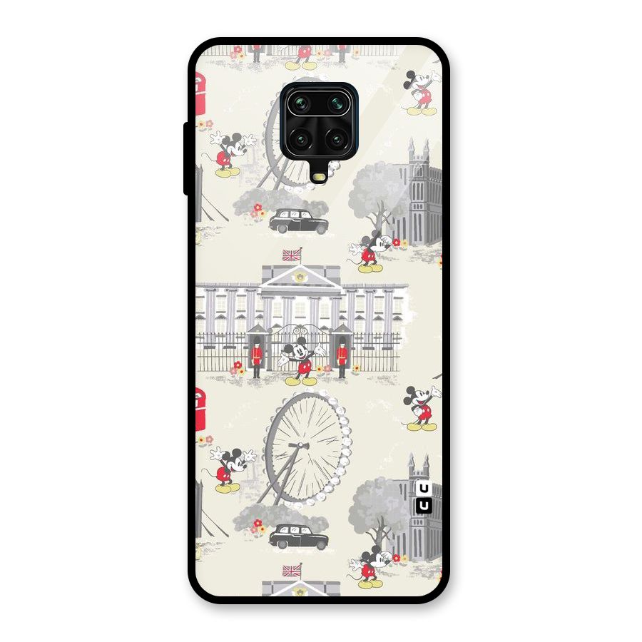 City Tour Pattern Glass Back Case for Poco M2 Pro