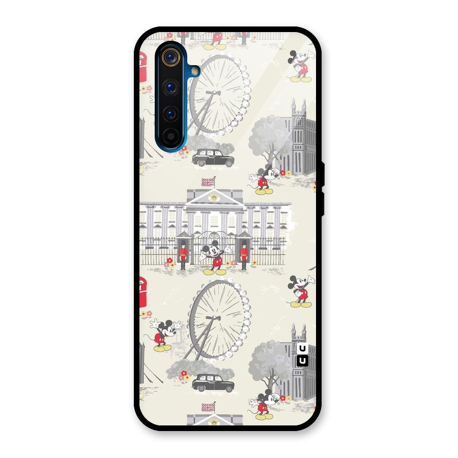 City Tour Pattern Glass Back Case for Realme 6 Pro