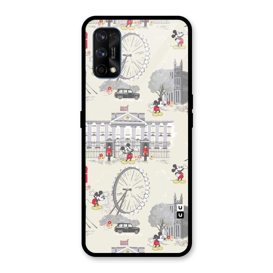 City Tour Pattern Glass Back Case for Realme 7 Pro