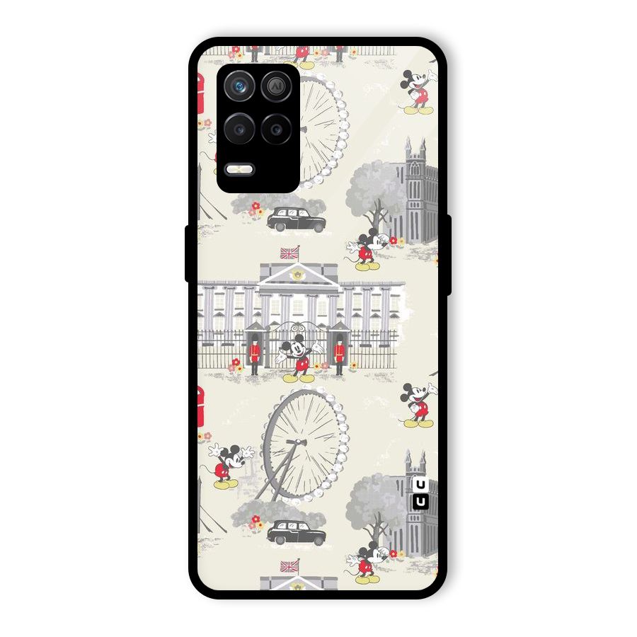 City Tour Pattern Glass Back Case for Realme 8 5G
