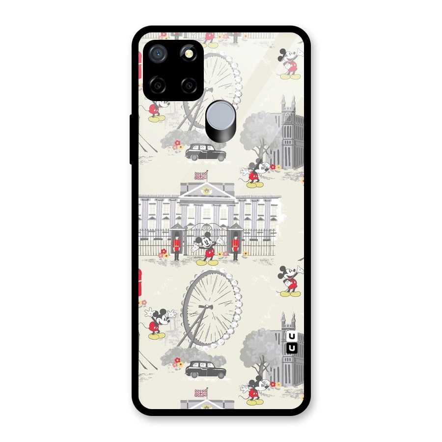 City Tour Pattern Glass Back Case for Realme C12