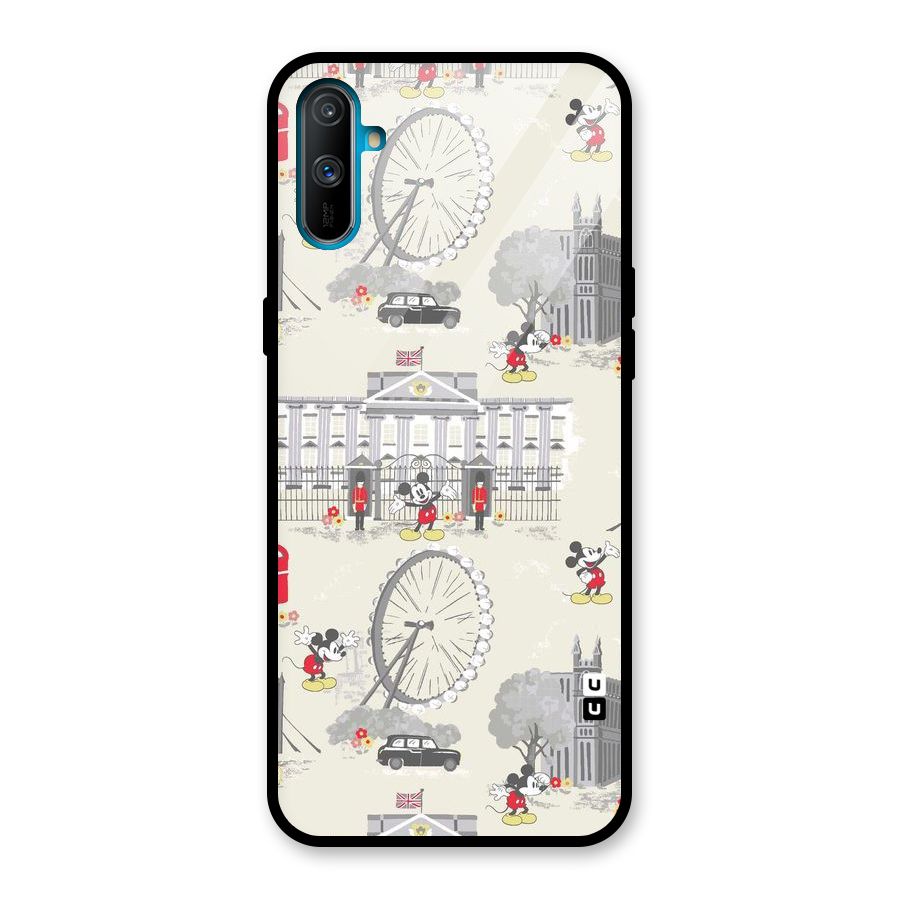 City Tour Pattern Glass Back Case for Realme C3