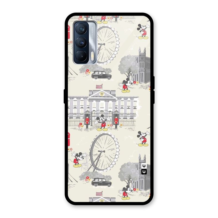 City Tour Pattern Glass Back Case for Realme X7