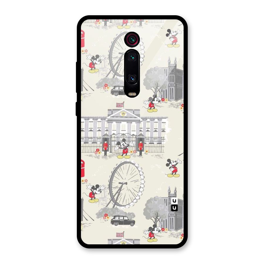 City Tour Pattern Glass Back Case for Redmi K20 Pro