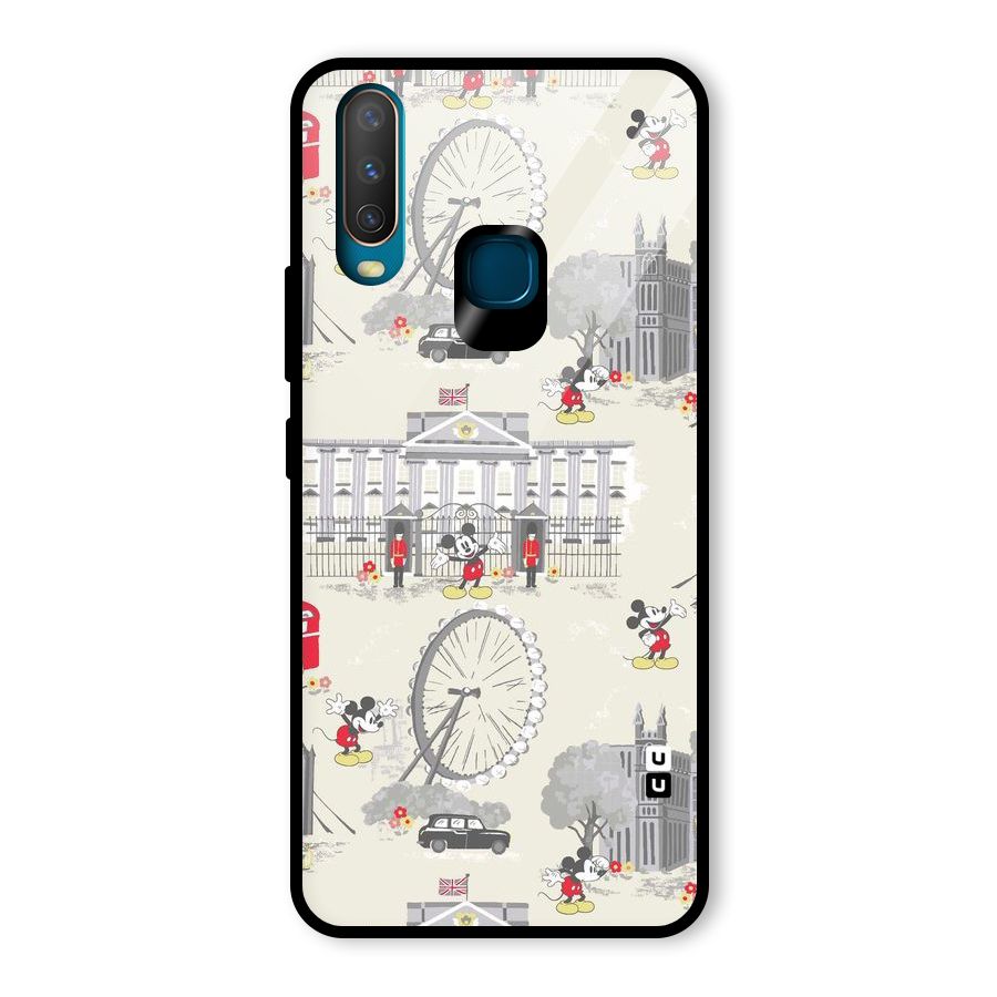 City Tour Pattern Glass Back Case for Vivo U10