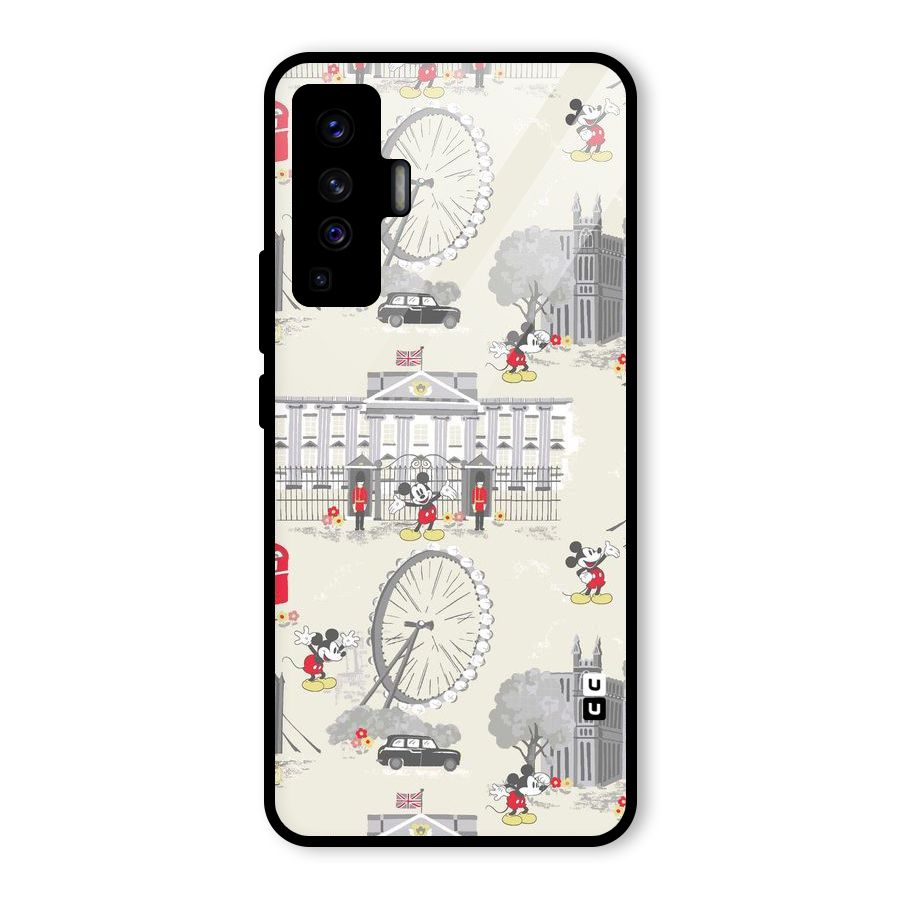 City Tour Pattern Glass Back Case for Vivo X50