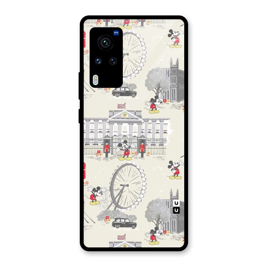 City Tour Pattern Glass Back Case for Vivo X60 Pro