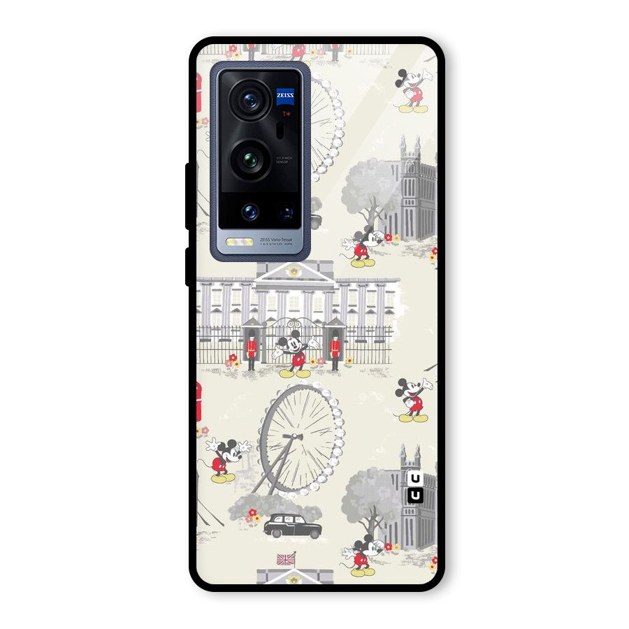 City Tour Pattern Glass Back Case for Vivo X60 Pro Plus