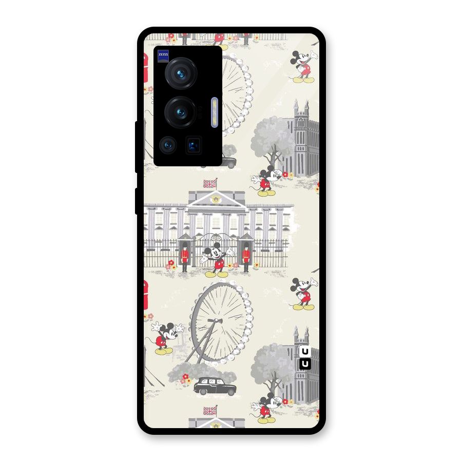 City Tour Pattern Glass Back Case for Vivo X70 Pro