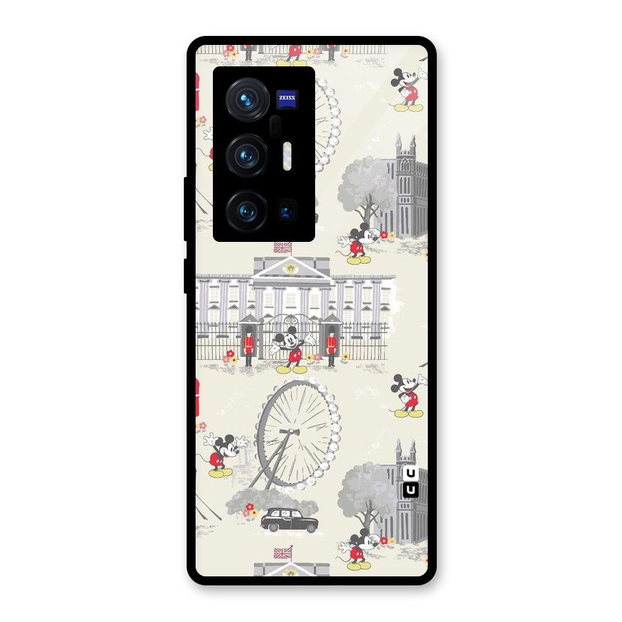 City Tour Pattern Glass Back Case for Vivo X70 Pro Plus