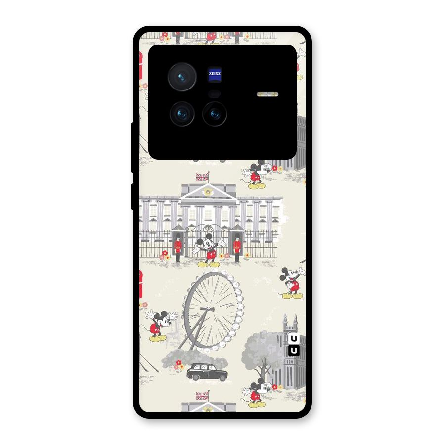 City Tour Pattern Glass Back Case for Vivo X80