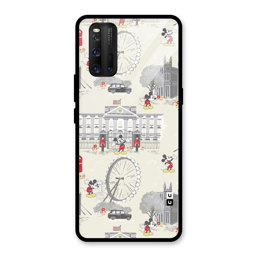 City Tour Pattern Glass Back Case for Vivo iQOO 3