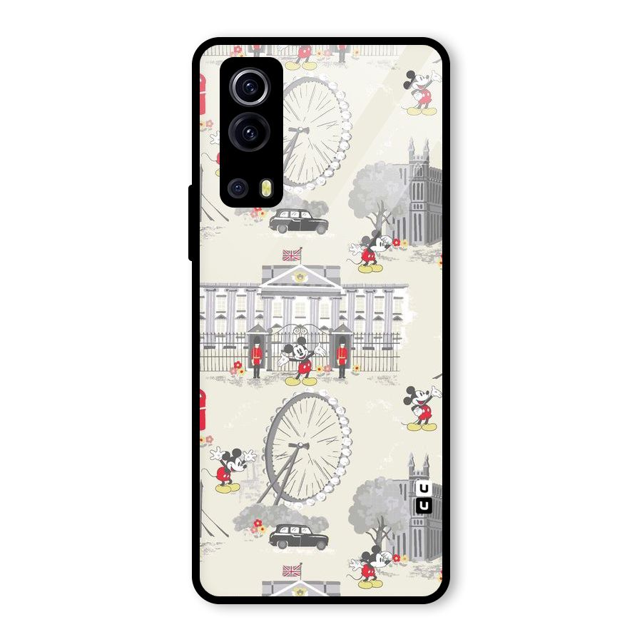 City Tour Pattern Glass Back Case for Vivo iQOO Z3
