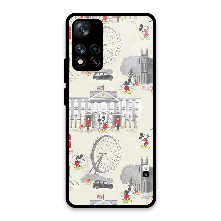 City Tour Pattern Glass Back Case for Xiaomi 11i HyperCharge 5G