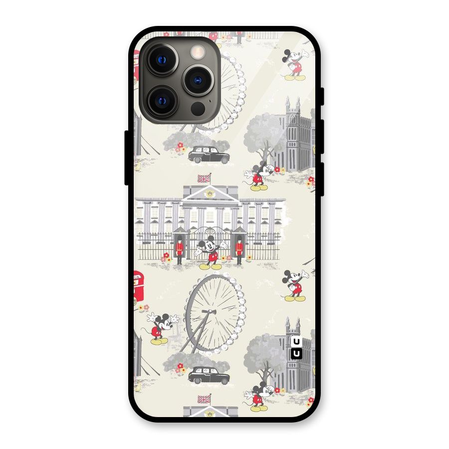 City Tour Pattern Glass Back Case for iPhone 12 Pro Max