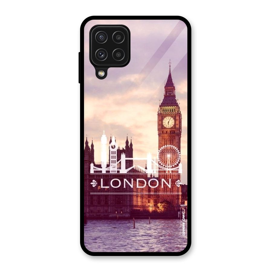 City Tower Glass Back Case for Galaxy A22 4G