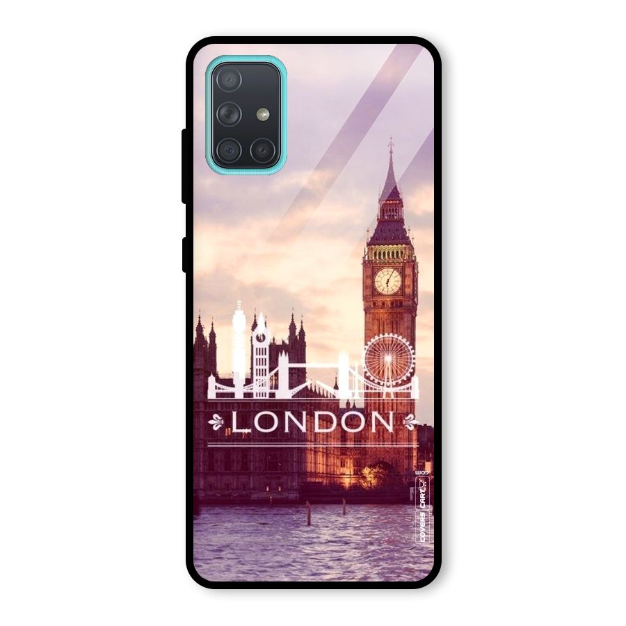 City Tower Glass Back Case for Galaxy A71