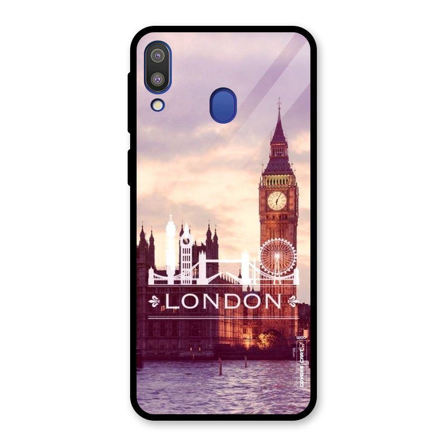 City Tower Glass Back Case for Galaxy M20