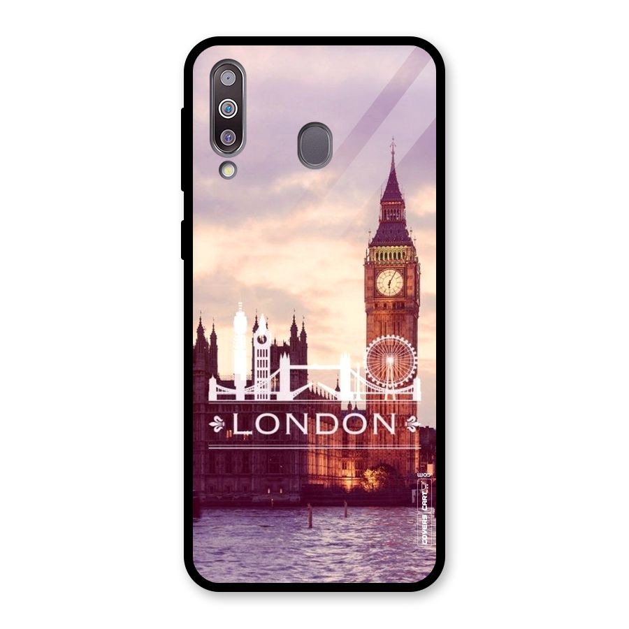 City Tower Glass Back Case for Galaxy M30