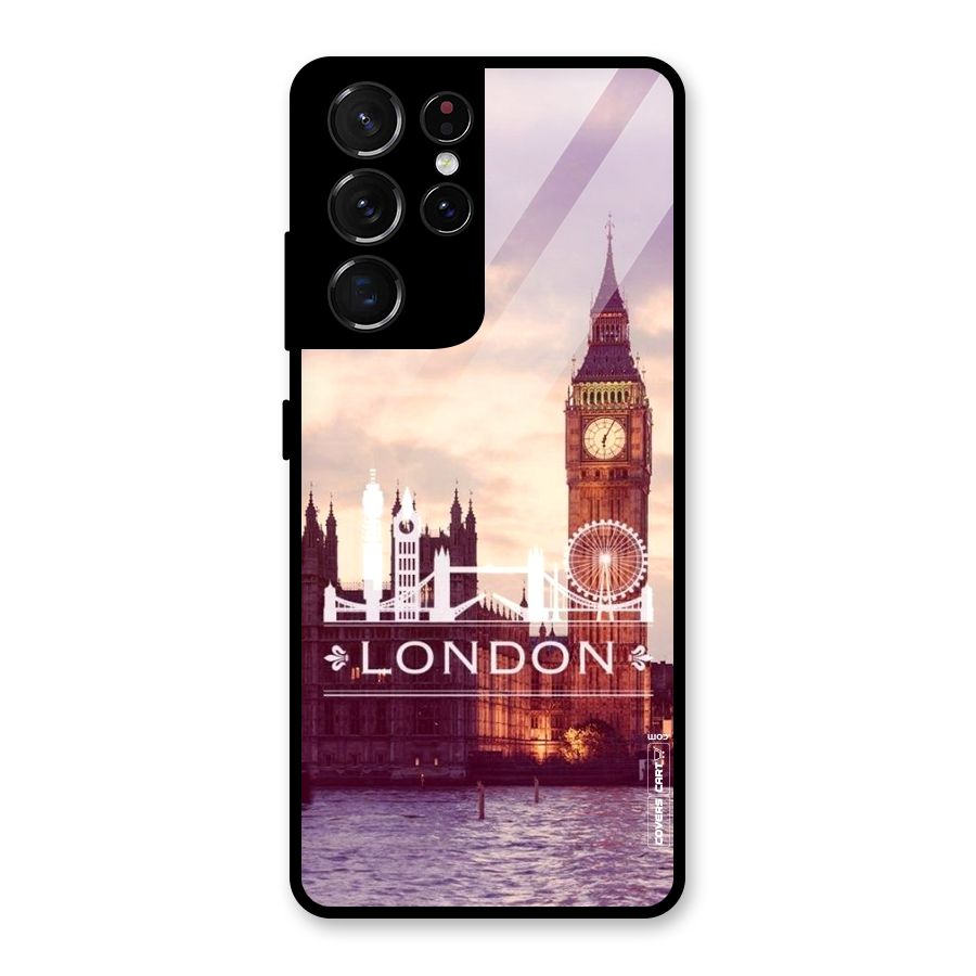 City Tower Glass Back Case for Galaxy S21 Ultra 5G