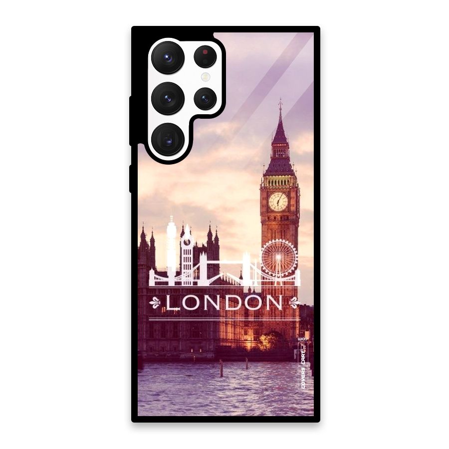 City Tower Glass Back Case for Galaxy S22 Ultra 5G