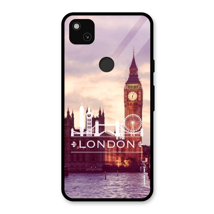 City Tower Glass Back Case for Google Pixel 4a