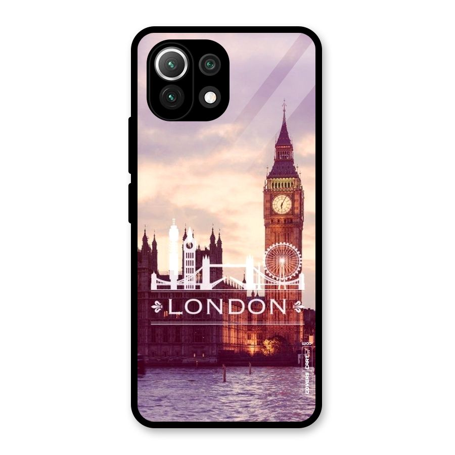 City Tower Glass Back Case for Mi 11 Lite