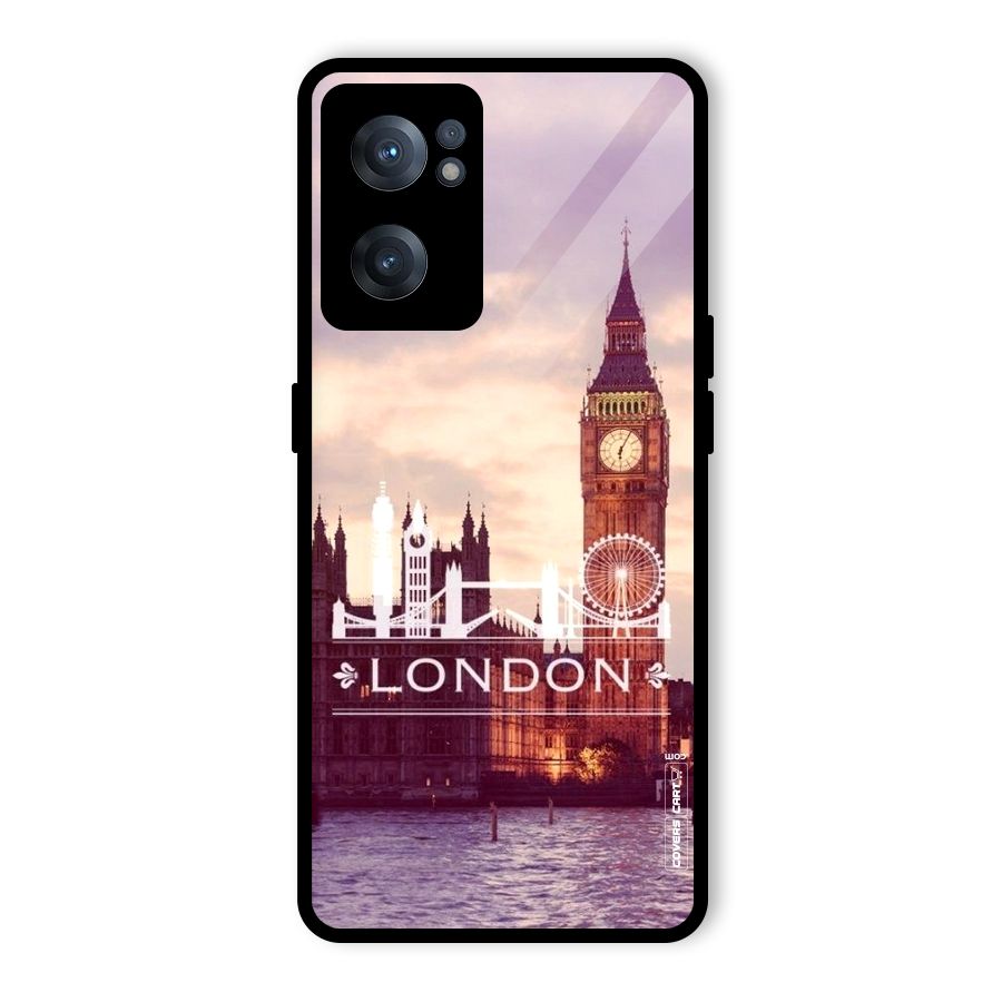City Tower Glass Back Case for OnePlus Nord CE 2 5G