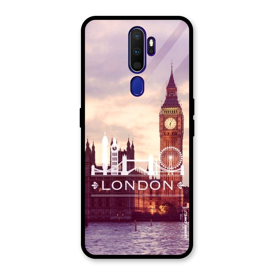 City Tower Glass Back Case for Oppo A9 (2020)