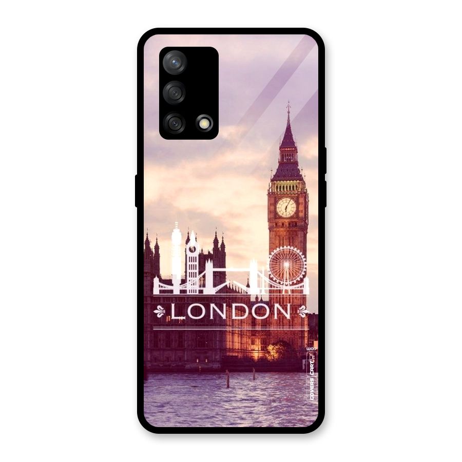 City Tower Glass Back Case for Oppo F19