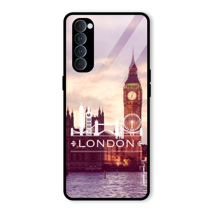 City Tower Glass Back Case for Oppo Reno4 Pro