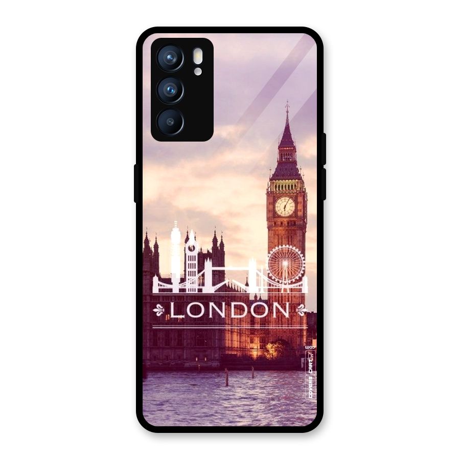 City Tower Glass Back Case for Oppo Reno6 5G