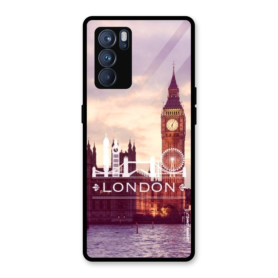 City Tower Glass Back Case for Oppo Reno6 Pro 5G
