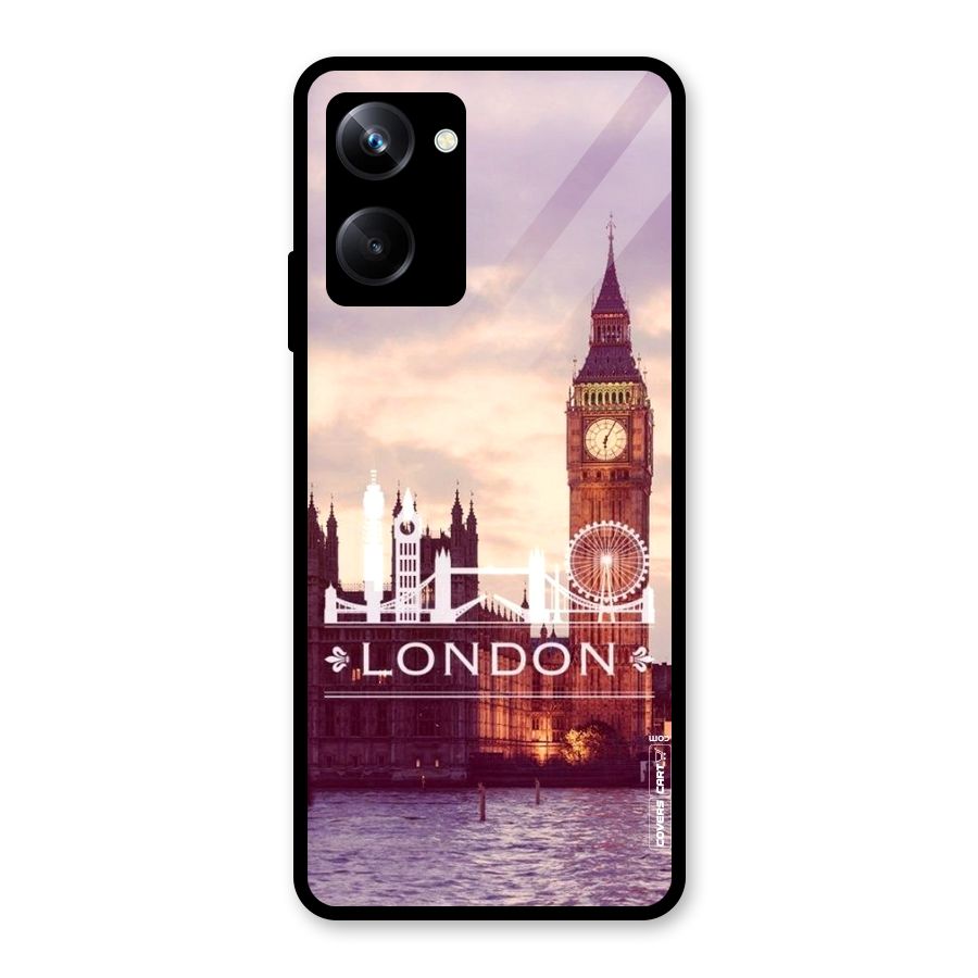 City Tower Glass Back Case for Realme 10 Pro
